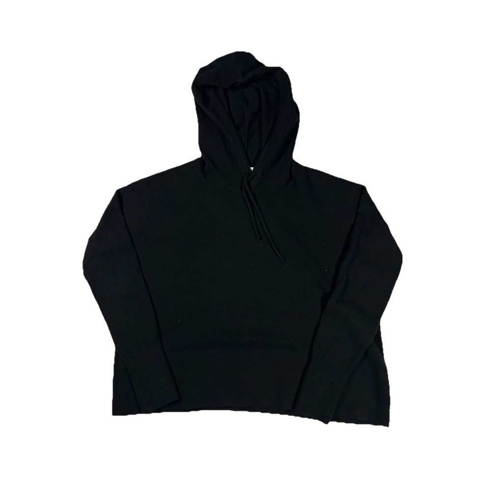 Everlane Cashmere Hoodie Women XXS Black Long Sleeve Knit Pullover Sweater